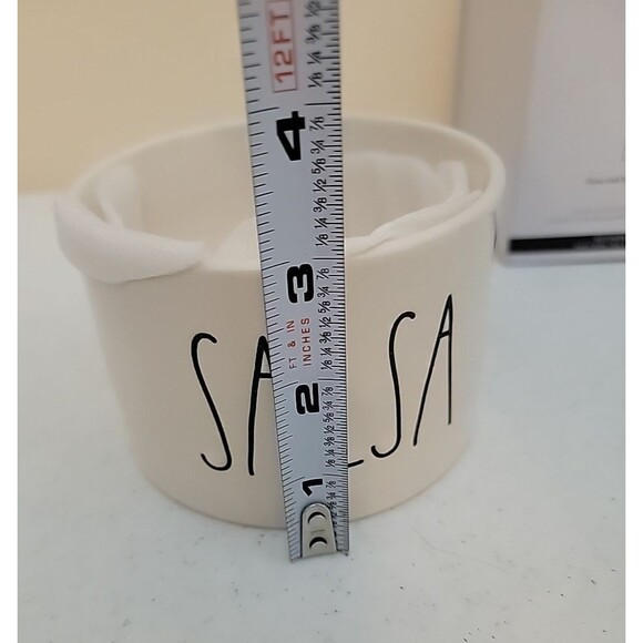 New Rae Dunn White Salsa and Guacamole Guac Bowl Set Artisan Magenta Ceramic FSh - Picture 7 of 11